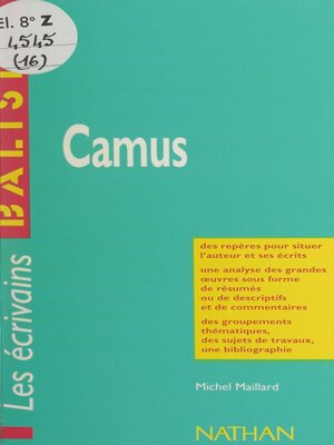 cover image of Camus